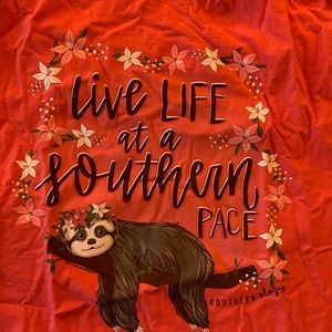 New with tags PINK sloth shirt